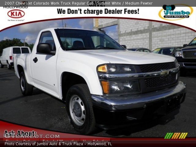 2007 Chevrolet Colorado Work Truck Regular Cab in Summit White