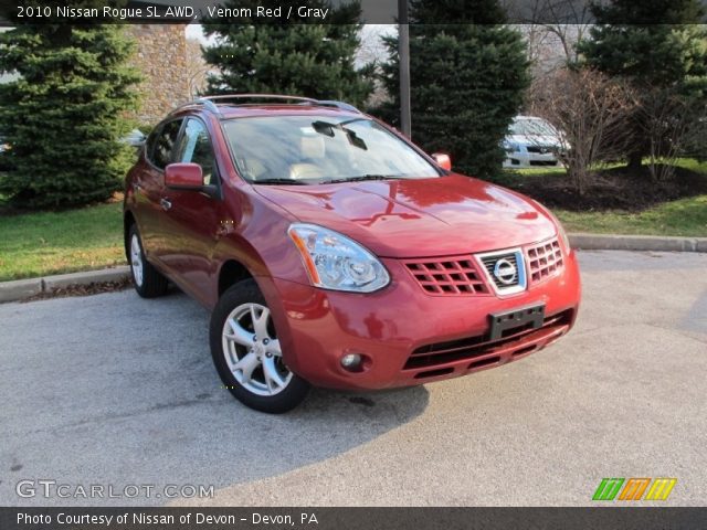 2010 Nissan Rogue SL AWD in Venom Red