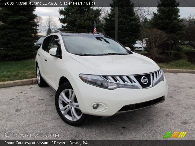 2009 Nissan Murano LE AWD in Glacier Pearl