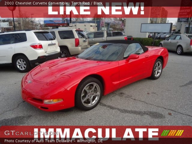 2003 Chevrolet Corvette Convertible in Torch Red