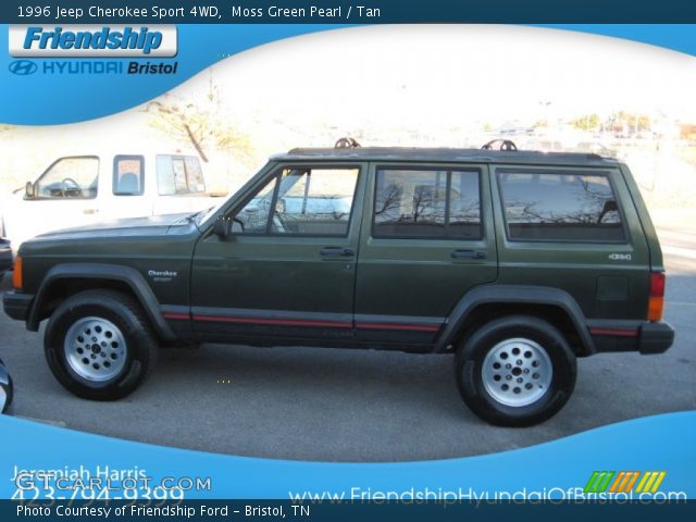 1996 Jeep Cherokee Sport 4WD in Moss Green Pearl