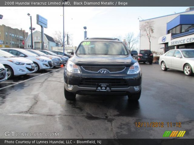 2008 Hyundai Veracruz Limited AWD in Black Diamond Metallic