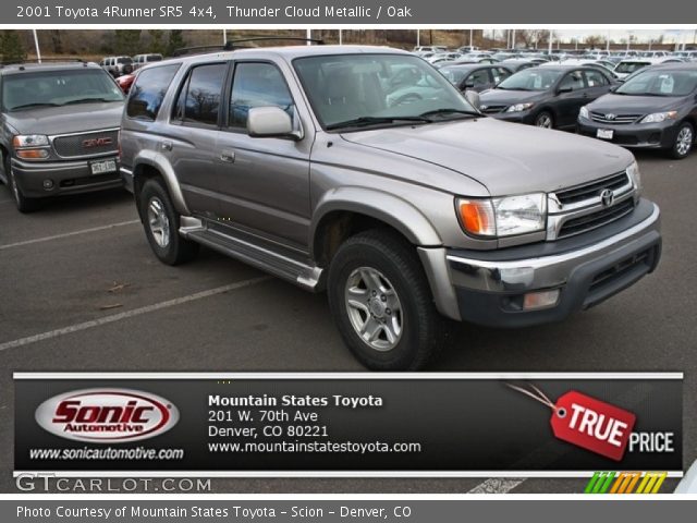 2001 Toyota 4Runner SR5 4x4 in Thunder Cloud Metallic