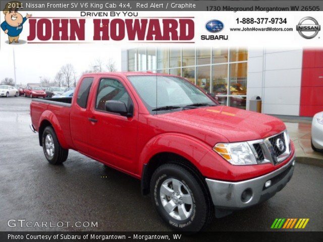 2011 Nissan Frontier SV V6 King Cab 4x4 in Red Alert