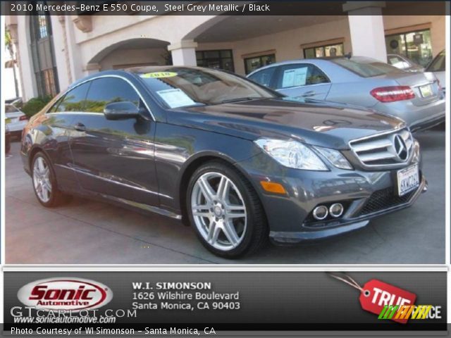 2010 Mercedes-Benz E 550 Coupe in Steel Grey Metallic