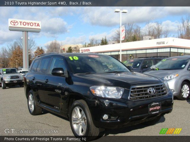 2010 Toyota Highlander Sport 4WD in Black