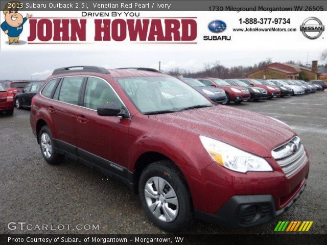 2013 Subaru Outback 2.5i in Venetian Red Pearl