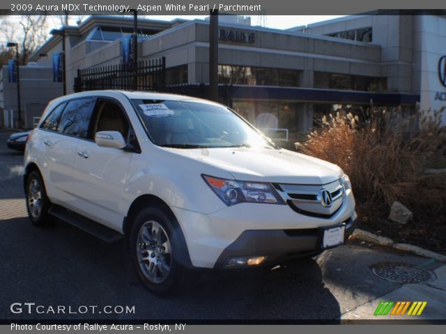 2009 Acura MDX Technology in Aspen White Pearl