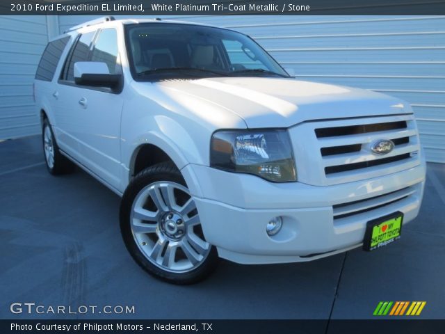 2010 Ford Expedition EL Limited in White Platinum Tri-Coat Metallic