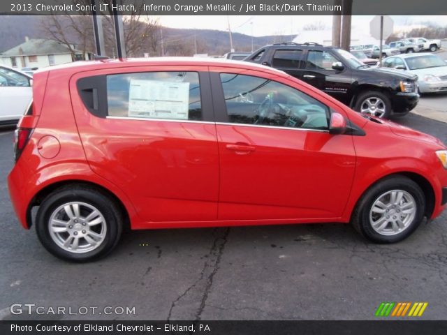 2013 Chevrolet Sonic LT Hatch in Inferno Orange Metallic