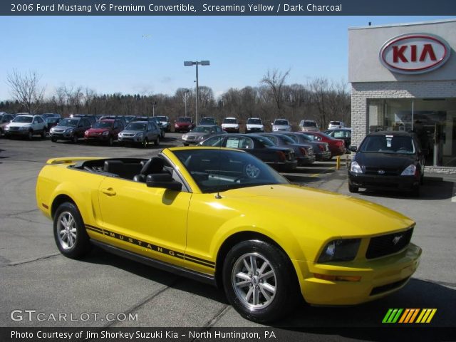 2006 Ford Mustang V6 Premium Convertible in Screaming Yellow