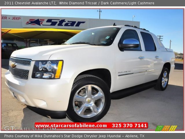 2011 Chevrolet Avalanche LTZ in White Diamond Tricoat