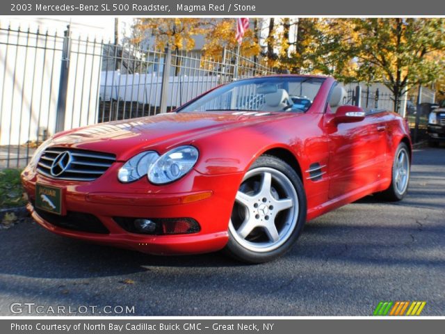 2003 Mercedes-Benz SL 500 Roadster in Magma Red