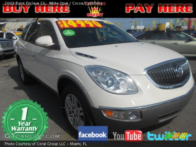 2009 Buick Enclave CX in White Opal