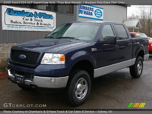 2005 Ford F150 XLT SuperCrew 4x4 in True Blue Metallic