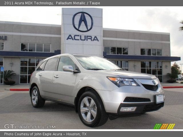 2011 Acura MDX Technology in Palladium Metallic