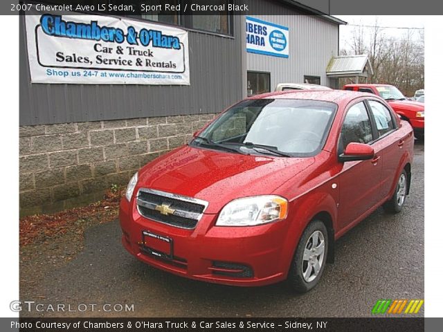2007 Chevrolet Aveo LS Sedan in Sport Red