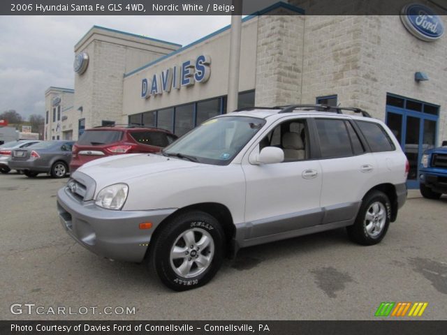 2006 Hyundai Santa Fe GLS 4WD in Nordic White