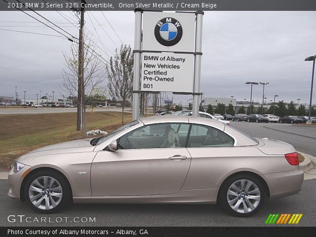 2013 BMW 3 Series 328i Convertible in Orion Silver Metallic