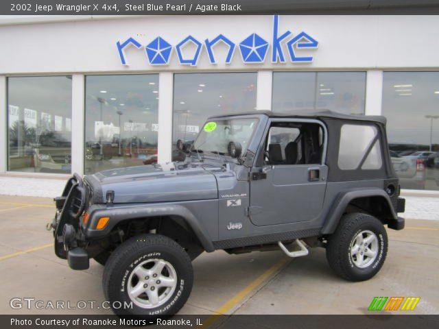 2002 Jeep Wrangler X 4x4 in Steel Blue Pearl
