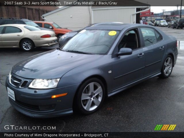 2007 Saab 9-3 Aero Sport Sedan in Titan Gray Metallic