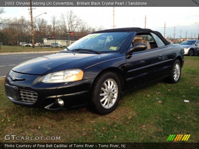2003 Chrysler Sebring LXi Convertible in Brilliant Black Crystal Pearl