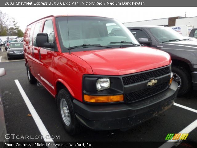2003 Chevrolet Express 3500 Cargo Van in Victory Red