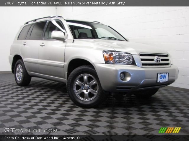 2007 Toyota Highlander V6 4WD in Millenium Silver Metallic