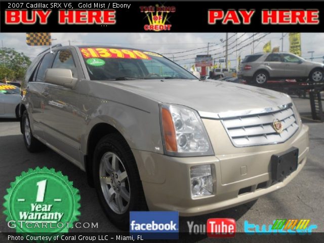 2007 Cadillac SRX V6 in Gold Mist