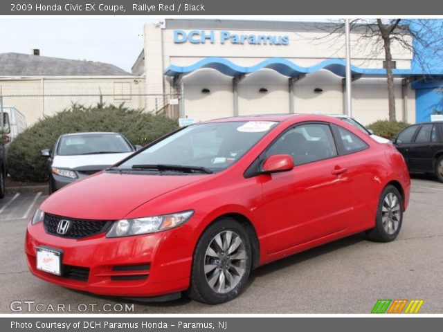 2009 Honda Civic EX Coupe in Rallye Red