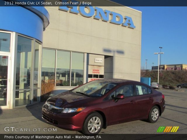 2012 Honda Civic LX Sedan in Crimson Pearl