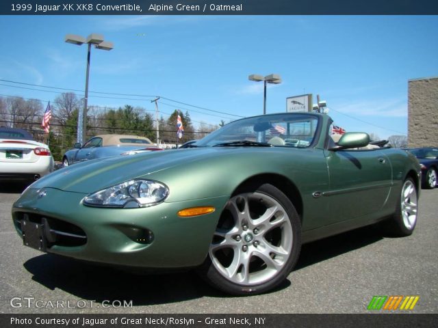 1999 Jaguar XK XK8 Convertible in Alpine Green