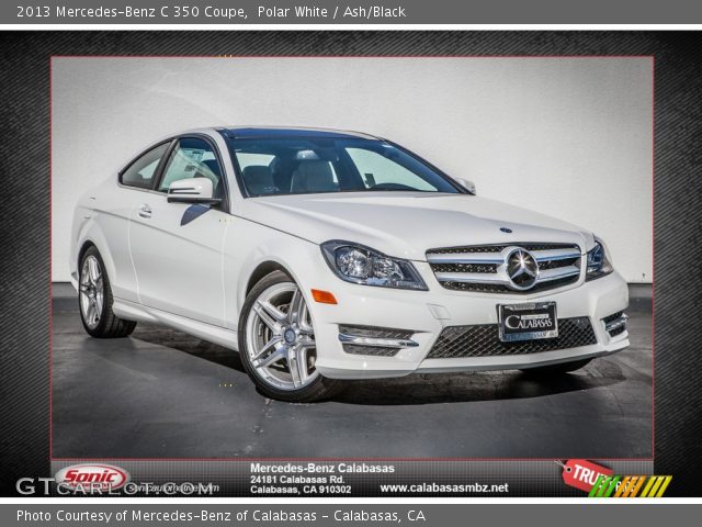 2013 Mercedes-Benz C 350 Coupe in Polar White