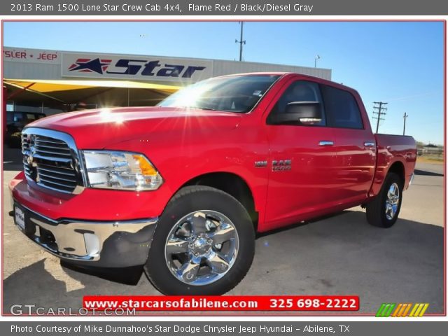 2013 Ram 1500 Lone Star Crew Cab 4x4 in Flame Red