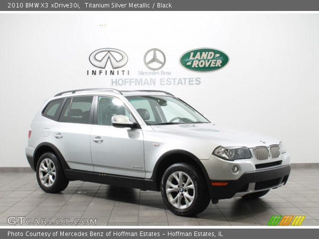 2010 BMW X3 xDrive30i in Titanium Silver Metallic