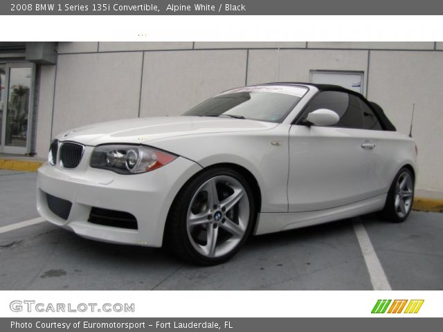 2008 BMW 1 Series 135i Convertible in Alpine White