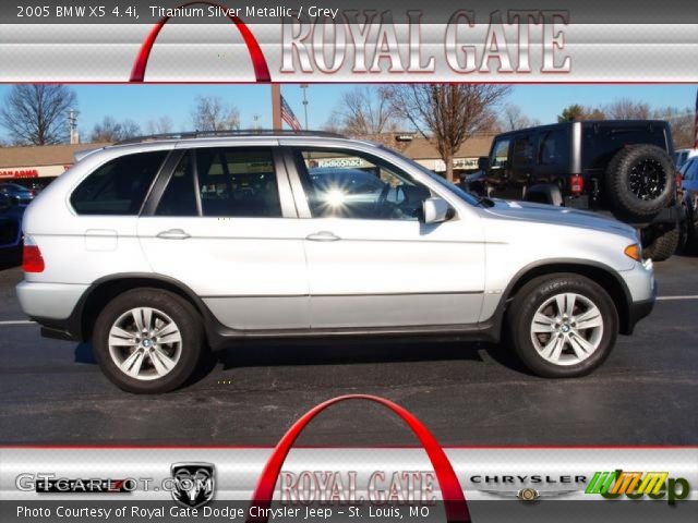 2005 BMW X5 4.4i in Titanium Silver Metallic