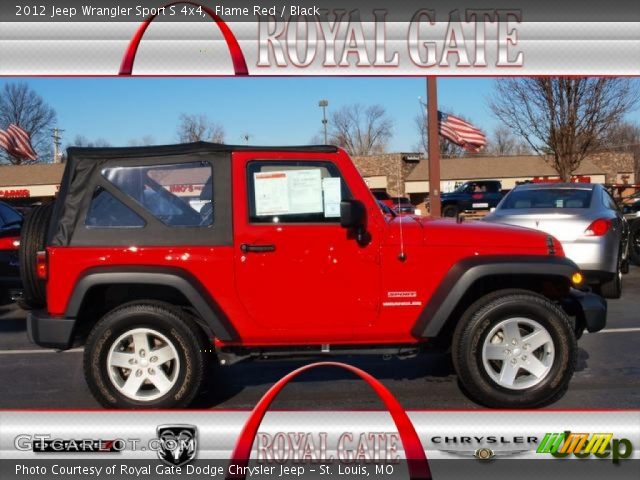 2012 Jeep Wrangler Sport S 4x4 in Flame Red
