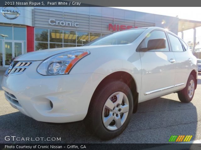 2013 Nissan Rogue S in Pearl White