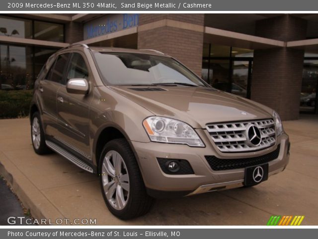 2009 Mercedes-Benz ML 350 4Matic in Sand Beige Metallic