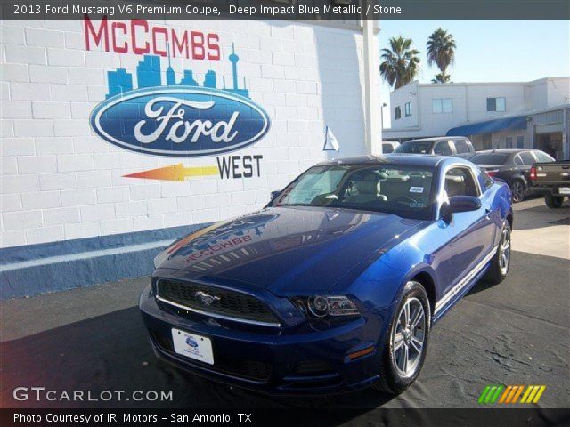 2013 Ford Mustang V6 Premium Coupe in Deep Impact Blue Metallic