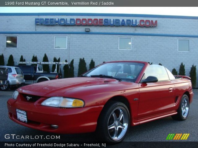 1998 Ford Mustang GT Convertible in Vermillion Red