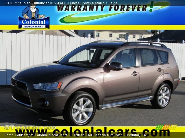 2010 Mitsubishi Outlander XLS 4WD in Quartz Brown Metallic