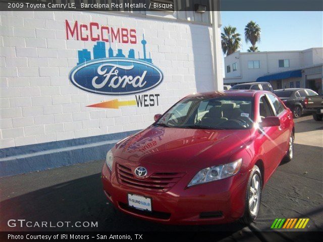 2009 Toyota Camry LE in Barcelona Red Metallic