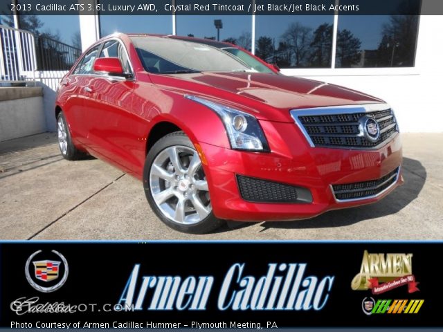 2013 Cadillac ATS 3.6L Luxury AWD in Crystal Red Tintcoat