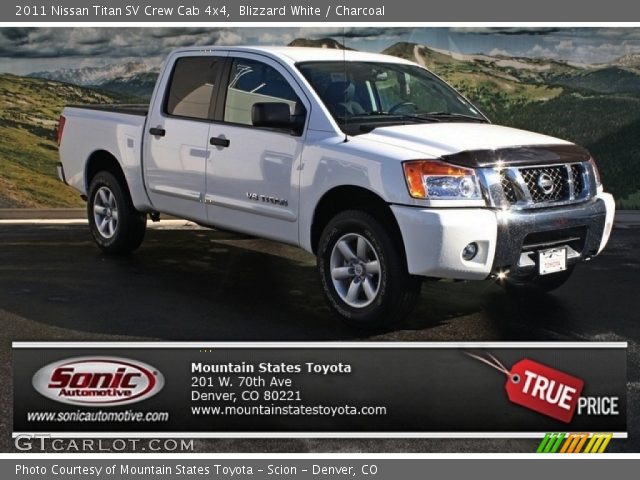 2011 Nissan Titan SV Crew Cab 4x4 in Blizzard White