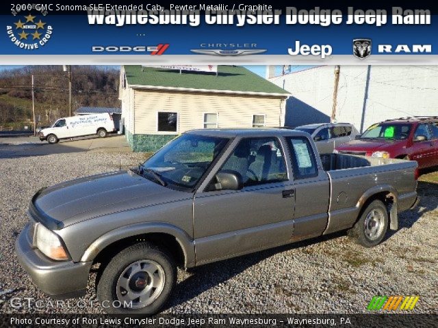 2000 GMC Sonoma SLE Extended Cab in Pewter Metallic