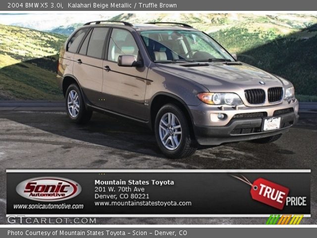 2004 BMW X5 3.0i in Kalahari Beige Metallic