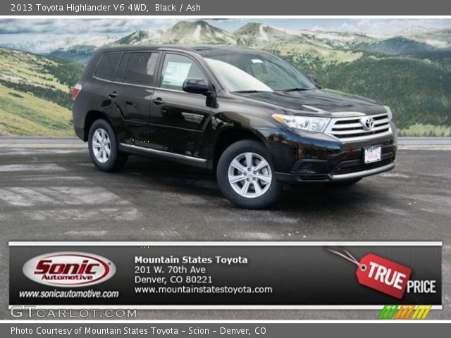 2013 Toyota Highlander V6 4WD in Black