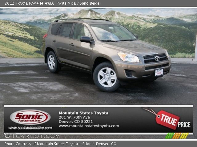 2012 Toyota RAV4 I4 4WD in Pyrite Mica